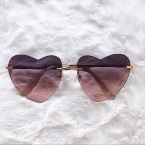 Miley Purple Gradient Heart Sunglasses